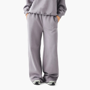 Haute qualité sur mesure prix abordable tenue décontracté Baggy pantalon de survêtement respirant séchage rapide couleur unie pantalon de jogging pour les femmes - Product Image 4