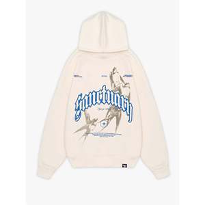 Sudadera con Capucha Sanctuary 100% Algodón French Terry para Invierno, Talla XSS, con Cierre y Serigrafía - Product Image 1