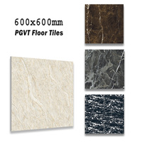 Carreaux de Sol en Porcelaine Émaillée Plein Poli Blanc Effet Marbre 600x600 pour Salon