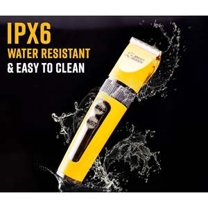 Tondeuse à cheveux et à barbe sans fil professionnelle, lames plaquées titane, silencieuse et étanche (IPX7), alimentée par batterie - Product Image 5