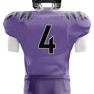 Custom <b>Design</b> Sublimated <b>Manufacturer</b> for American Football Uniform Blank White Purple Tackle Twill American Football Uniforms - Product Image 3