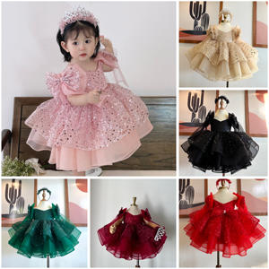 Vestido de princesa de lentejuelas para niñas Perfecto para fiestas de cumpleaños y desfiles de moda Elegante Adorable para niños menores de 12 años Entrega rápida - Product Image 2