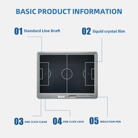 Tableau Tactique Électronique Portable LCD 15 Pouces pour Entraînement de Football et de Basketball – Tableau Magique de Dessin – Offre Spéciale