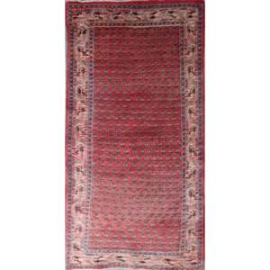 Tapis en laine noué à la main de qualité supérieure avec un design vintage luxueux, fabriqué artisanallement pour la décoration de la maison et du bureau - Product Image 1