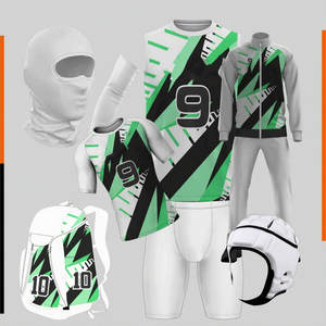 Uniforme américain 7 v 7 pour hommes, kit 2025 d'impression par sublimation, haute qualité, respirant, couleur unie, kit d'uniforme OEM 7 on 7 personnalisé - Product Image 3