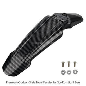 Guardabarros Delantero Personalizado JFG para Motocicleta Todoterreno, Guardabarros de Plástico de Alta Resistencia con Patrón de Carbono, Accesorio de Carreras Surron Light Bee - Product Image 2
