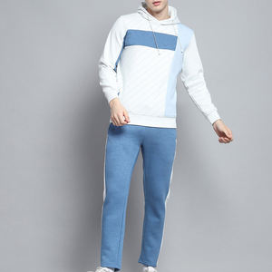 Conjunto Deportivo de Invierno Personalizado para Hombre, Sudadera con Capucha, 100% Algodón, Secado Rápido, Forro Polar Transpirable, Pantalones Cargo Estampados, Conjunto de Jogger - Product Image 4