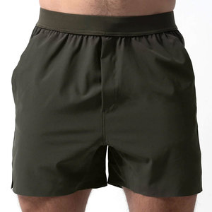 Pantalones Cortos Deportivos para Hombre, Elásticos, Casuales, para Fitness, Estilo Urbano, Sólidos, Transpirables, de Poliéster/Algodón, con Cordón Ajustable - Product Image 4