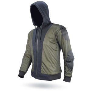 Sweat à capuche pour moto Veste polaire avec poche zippée Tissu polaire tissé coupe régulière 100% coton à capuche Sécurité Biker - Product Image 5