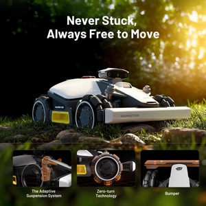 Tondeuse robotisée Lubas 1500H Mini à transmission intégrale, sans fil périmétrique, 4x4 intelligente, pour 0,37 acre, pente de 80 %, qualité industrielle - Product Image 2