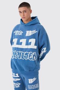 Vente en gros de sweats à capuche graphiques personnalisés basiques en polaire lourde Sweats à capuche et sweat-shirt surdimensionnés en coton à épaules tombantes pour hommes avec poche - Product Image 3