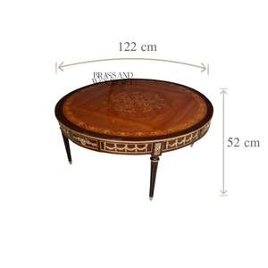 Ensemble de table basse et table d'appoint en bois rond de luxe - Product Image 5