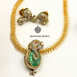 CentiPede SHAPEDE Diamond Pendant & <b>Elephant</b> Charm with Stud Chain Included - Product Image 1