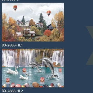 Baldosas digitales de pared de 300x450mm, acabado mate brillante, aspecto de madera, tonos destacados de luz oscura para diseño de interiores de Villa - Product Image 1