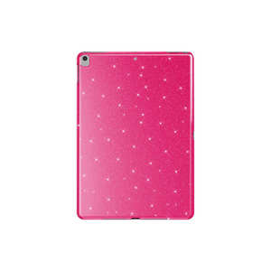 Étui pour iPad 10.2 Netzy 2021 brillant et scintillant, compatible avec la tablette SAFA, étui de protection en TPU et coton PU en rose foncé - Product Image 1