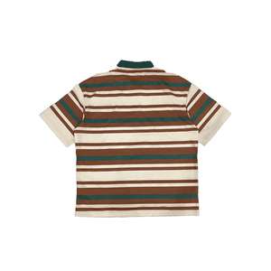 Camiseta Polo de patrón sólido de moda de verano para hombre personalizada 2025, Manga corta a rayas con diseño de cremallera, Media manga de algodón Suelto - Product Image 3