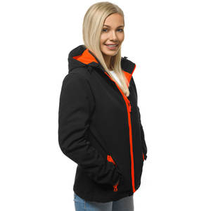 Veste softshell de haute qualité OEM avec imperméable pour femmes veste softshell d'extérieur à fermeture éclair en polaire coupe-vent - Product Image 3