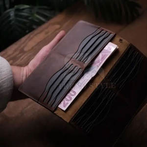 New Design High Quality Trendy Pocket <b>Leather</b> <b>Wallets</b> 2026 Best Price <b>Men</b> <b>Leather</b> Single Shade Bifold <b>Wallets</b> <b>For</b> Sale - Product Image 4