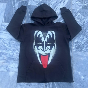 Custom Men's Streetwear Oversized Heavy Fleece Hoodie Cotton <strong>String</strong> Less Embroidered <strong>Techniques</strong> Thick Pullover Sweatshirt - Product Image 3