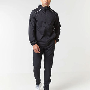 ชุดวอร์มผู้ชายผ้าฝ้ายแบบมีแจ็คเก็ตและกางเกงขายาวสำหรับขายส่ง - Product Image 2