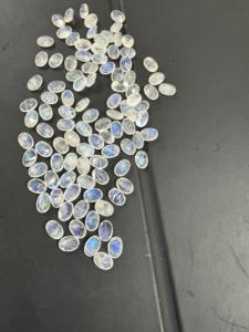 พลอยรูปไข่รูปวงรีพลอยสีขาวรูปพระจันทร์สีรุ้งสำหรับเครื่องประดับตามสั่ง - Product Image 3