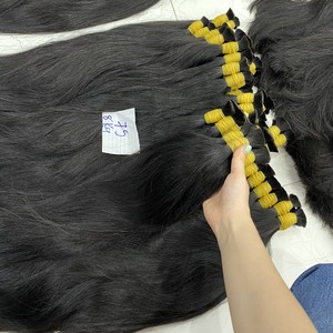 Cheveux Noirs Naturels Raides Longs Doublement Dessinés En Vrac Vendeur Vietnamien D'extensions De Cheveux Humains - Product Image 2