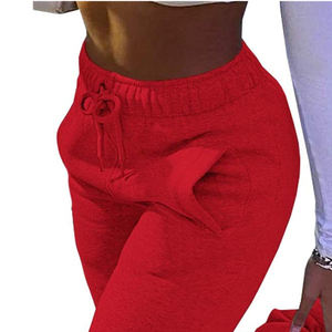 Streetwear empilé Joggers pantalon coton lourd taille haute poches doux fond ample nouvel état femmes pantalons pantalons pour femmes - Product Image 6