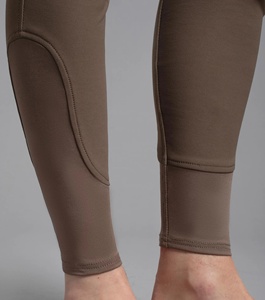 กางเกงขี่ม้าสตรีแบบสั่งทำพิเศษ ขายดี OEM แบบเต็มตัว ซิลิโคนกันลื่น สำหรับขี่ม้า ผ้ายืด/ไนลอน ลายเสือดาว มีเชือกผูก - Product Image 2