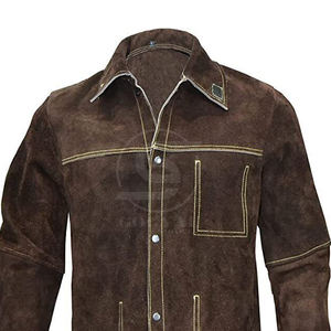 Nouvelle arrivée 2025, veste de soudage sur mesure, cuir de vache fendu, haute qualité, veste de soudage très vendue - Product Image 4