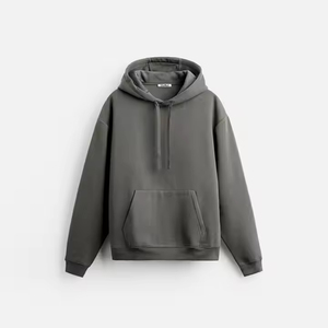 Personalizado Color sólido de los hombres de invierno pantalones de chándal con capucha Traje de estilo de la calle Casual Moda de los hombres de estilo holgado con capucha Conjunto de chándal - Product Image 5
