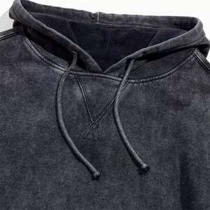 Sweat-shirts à capuche pour hommes avec logo personnalisé, lavage à l'acide, légers, en vente, sweat-shirts à capuche personnalisés avec lavage à l'acide - Product Image 4