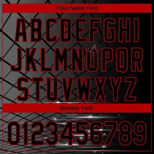 Camiseta de Manga Corta de Lona Transpirable, Color Negro, Rojo y Blanco, Personalizada, de Alto Rendimiento para Boliche, Perfecta para Uso en Exteriores - Product Image 3