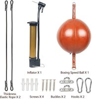Ballon de boxe en cuir personnalisé vitesse Dodge Ball Double extrémité Gym MMA boxe Sport sac de frappe sol au plafond corde entraînement Gym