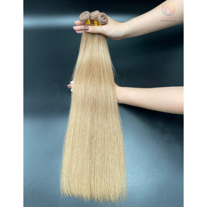 Extensions de cheveux de trame de génie vietnamien humain vierge Extensions de cheveux vietnamiens doublement étirés couleur personnalisée de trame de machine - Product Image 1
