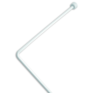 Cornice Angolare per Tenda Doccia in Bianco Blister cm. 80x80x80 - Product Image 1