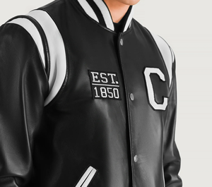 แจ็คเก็ตบอมเบอร์ผ้าฝ้ายเคลือบอย่างดีสำหรับทุกเพศ สวมใส่สบาย ดีไซน์ทันสมัย พร้อมโลโก้ด้านหน้า - Product Image 3