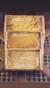 Plateau de service en bois de luxe fabriqué à la main avec blocs à découper Meena Price - Product Image 3