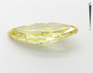 Aniva Jewels ได้รับการรับรอง3.76CT VS1สีเหลืองเข้มเข้มของห้องทดลองเพชรหลวมสำหรับการทำเครื่องประดับ - Product Image 3