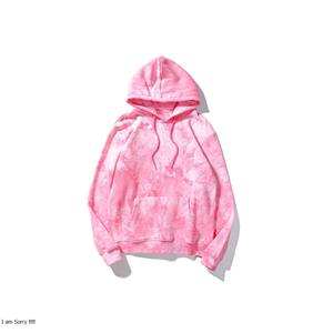 Venta al por mayor de alta calidad de algodón multicolor en blanco liso personalizado mujeres hombres de invierno de gran tamaño de tela Tie Dye sudaderas con capucha - Product Image 6