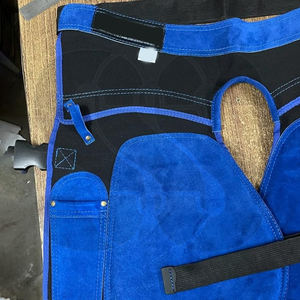 Tablier de maréchal-ferrant en cuir et acier inoxydable robuste, entièrement personnalisable, de qualité supérieure, nouvelle tendance, couleur bleu-noir 2026 - Product Image 5