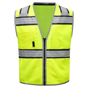 Gilet de sécurité réfléchissant à haute visibilité avec logo personnalisé pour hommes, tactique, sécurité, travaux de construction industrielle, certifié CE - Product Image 1