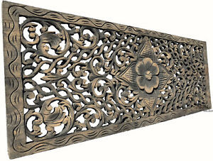 สไตล์ศิลปะพื้นบ้านแกะสลักไม้สักแผ่นตกแต่งผนังศิลปะสำหรับบ้านหรือสำนักงานงานฝีมือไม้กล่องไม้และป้ายติดผนัง - Product Image 4