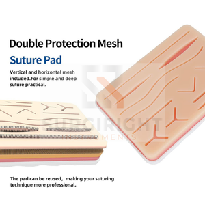 Kit de práctica de almohadilla, almohadilla de sutura para la piel, módulo de práctica, Kit de sutura para estudiantes de medicina veterinaria, almohadilla de piel de entrenamiento de instrumentos Surgiright - Product Image 3
