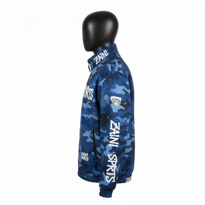 Premium Softshell <b>Jacket</b> Water Resistant Breathable Blue <b>Camo</b> Design Custom Logo Heat Transfer Printing softshell <b>Jacket</b> for <b>man</b> - Product Image 4