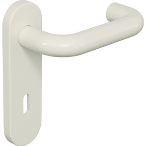 HEWI Short Escutcheon Set 111R01.110 99 Plastic Rounded Lever Handle Set for Blinds <b>Shades</b> & Shutters - Product Image 1