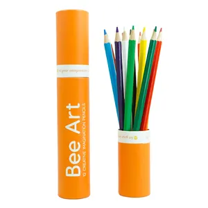 BeeEco עפרונות צבעוניים, 12Pcs, ילדי עיפרון סט, חזרה לציוד בית הספר, מגוון צבעים תוצרת וייטנאם