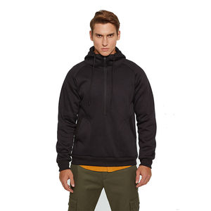 Nouveau design de sweats à capuche pour hommes surdimensionnés et lourds en coton avec logo personnalisé et fermeture éclair unie en éponge française - Product Image 2