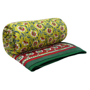 Nouvelle tendance Queen Size Dohar coton biologique Voile bloc imprimé couverture fabricant indien doux à la main pour l'approvisionnement en vrac - Product Image 1