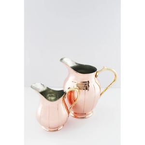 Handcraft Copper Pitcher <b>Jug</b> Set for Store Drinking <b>Water</b> <b>With</b> Handle for Party Table Use at Lowest Price by Indian Exporter - Product Image 1