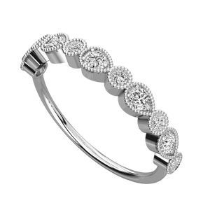 Anillo de Boda RITZIN con Diamante Cultivado en Laboratorio, Estilo Elegante para Ella - Product Image 1